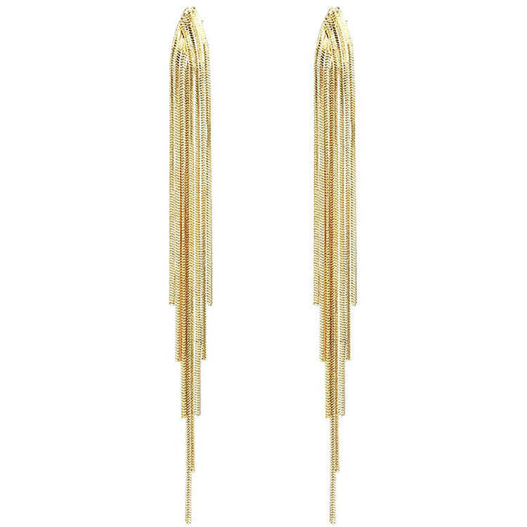 Long Fringe Earrings Female Accessories