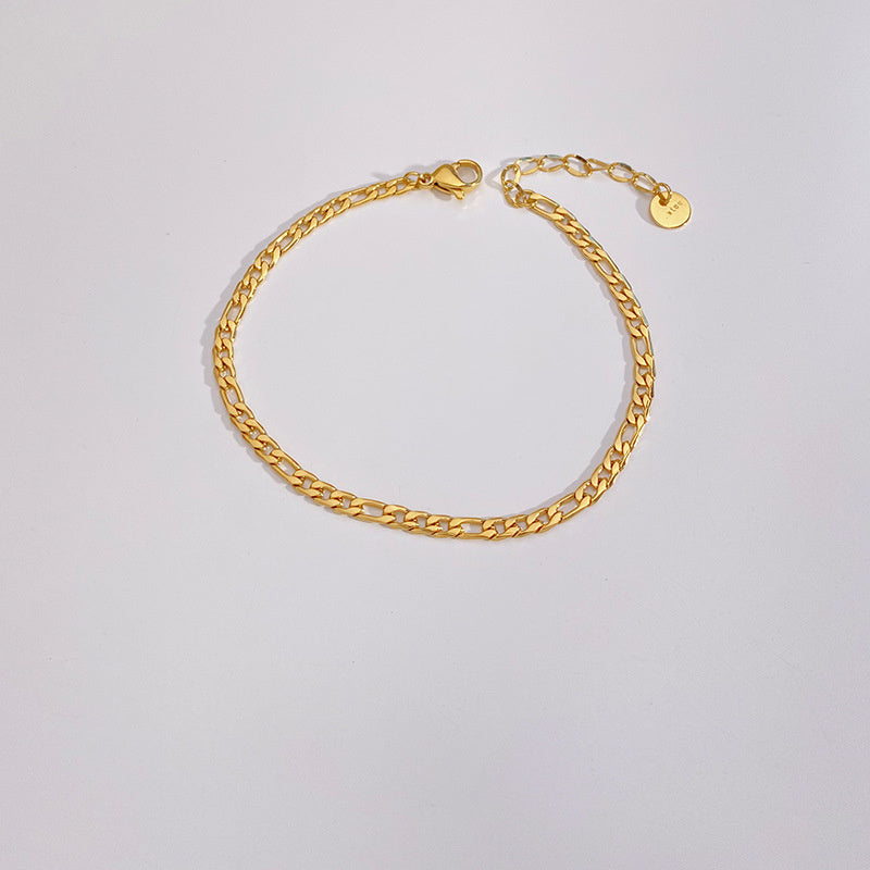 Simple Stainless Steel Exquisite Beads Chain Bracelet
