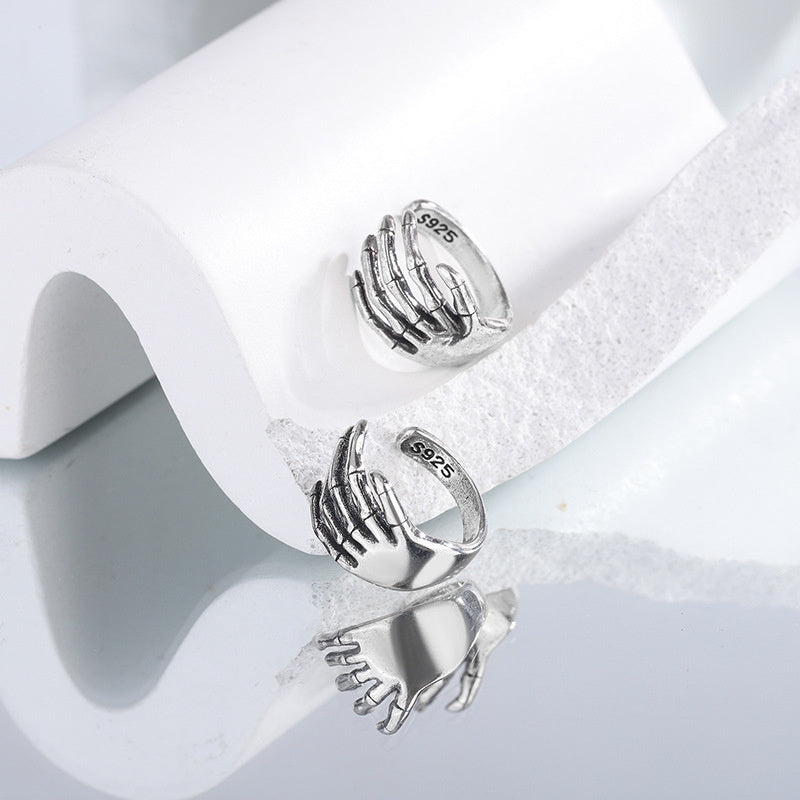 Fashion Retro Retro Style Personality Magic Claw Skull Hand Ear Clip
