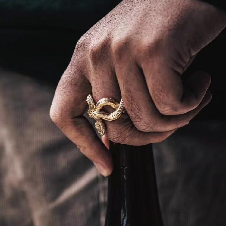 Fashion Trend Snake Gold-plated Ring