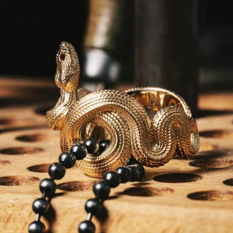 Fashion Trend Snake Gold-plated Ring