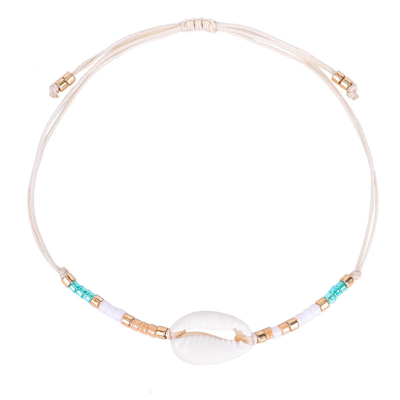 Women's Fashion Shell Bead Woven Bracelet