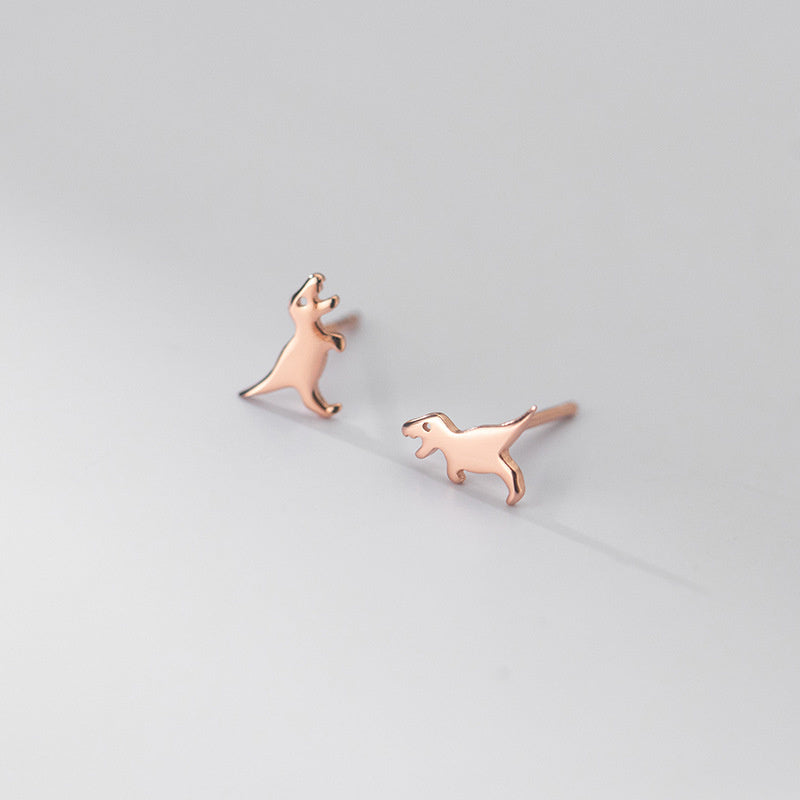 S925 Silver Personalized Glossy Mini Animal Earrings