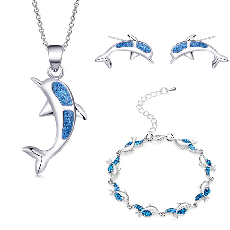 Women's Fashion Dolphin Epoxy Bracelet