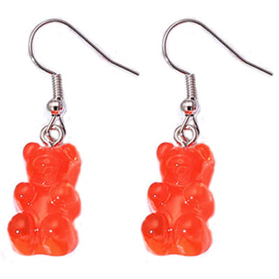 Handmade Ins Cartoon Bear Soft Girl Creative Earrings