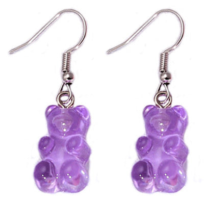 Handmade Ins Cartoon Bear Soft Girl Creative Earrings