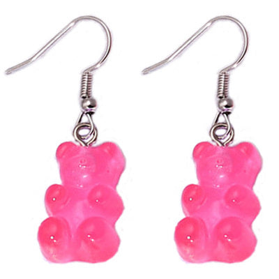 Handmade Ins Cartoon Bear Soft Girl Creative Earrings
