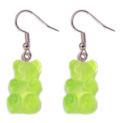 Handmade Ins Cartoon Bear Soft Girl Creative Earrings