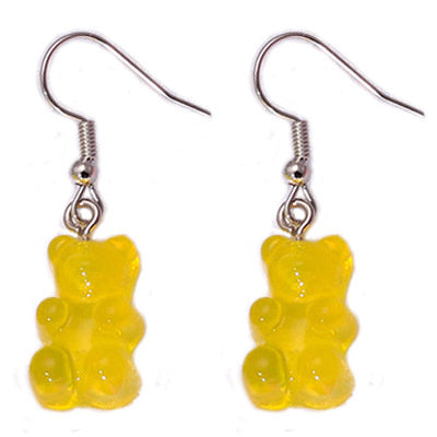 Handmade Ins Cartoon Bear Soft Girl Creative Earrings