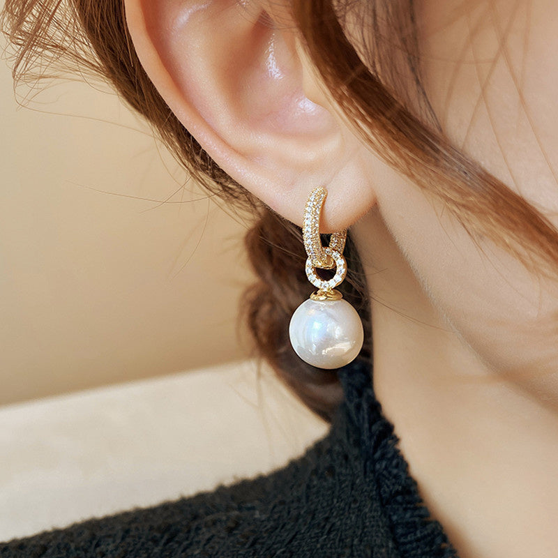 Women's High-end Trendy Niche Design Pearl Earrings