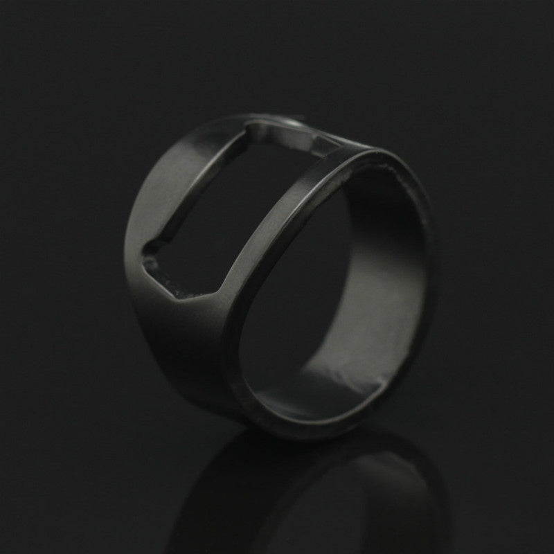 Stainless Steel Creative Bottle Opener Ring