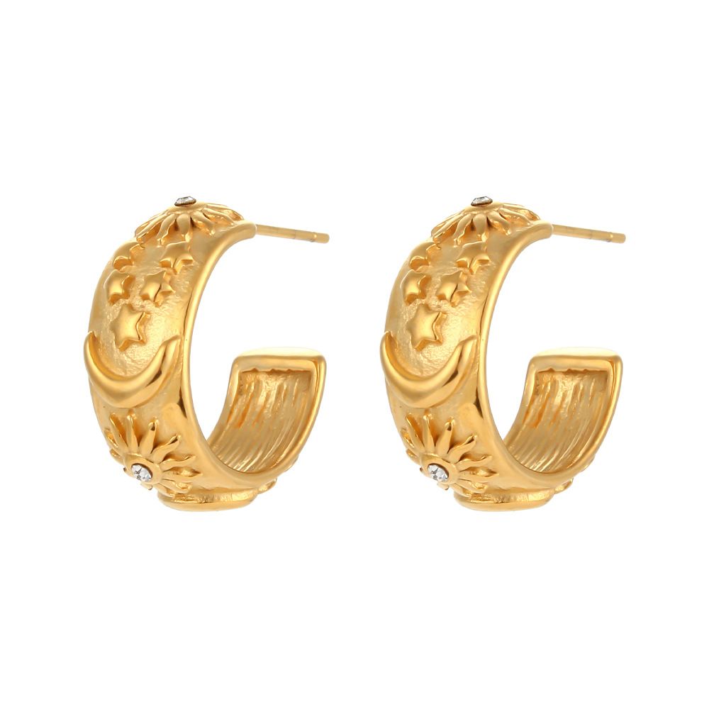 Fashionable Retro Elegant Stainless Steel Bracelet Ring Ornament