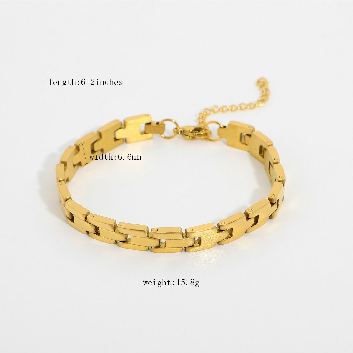 Watch Strap Gold Plated Titanium Steel Bracelet Stainless Steel