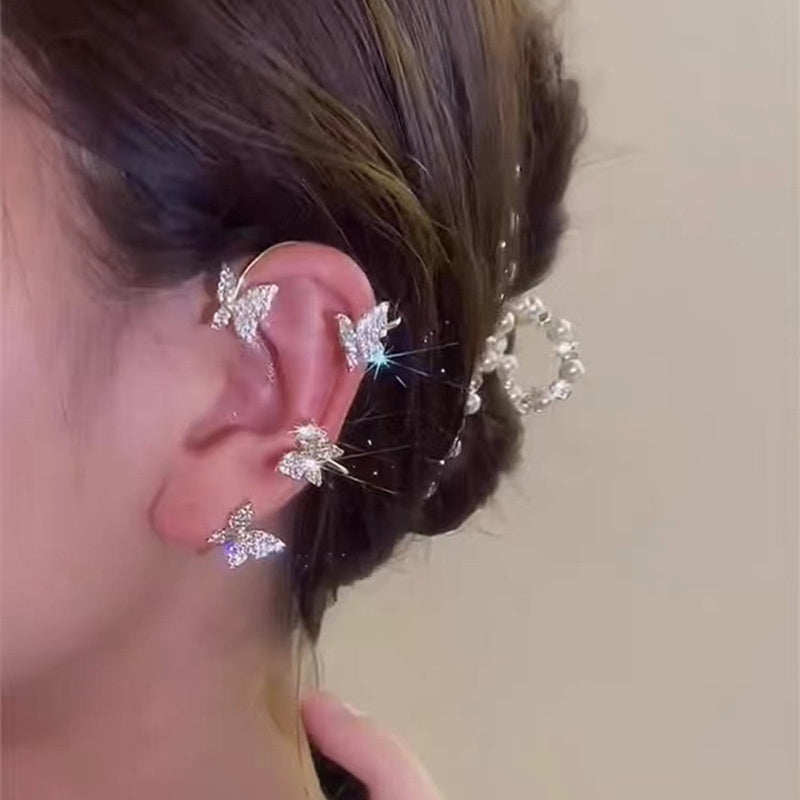 Light Luxury Butterfly Ear Hanging Super Immortal
