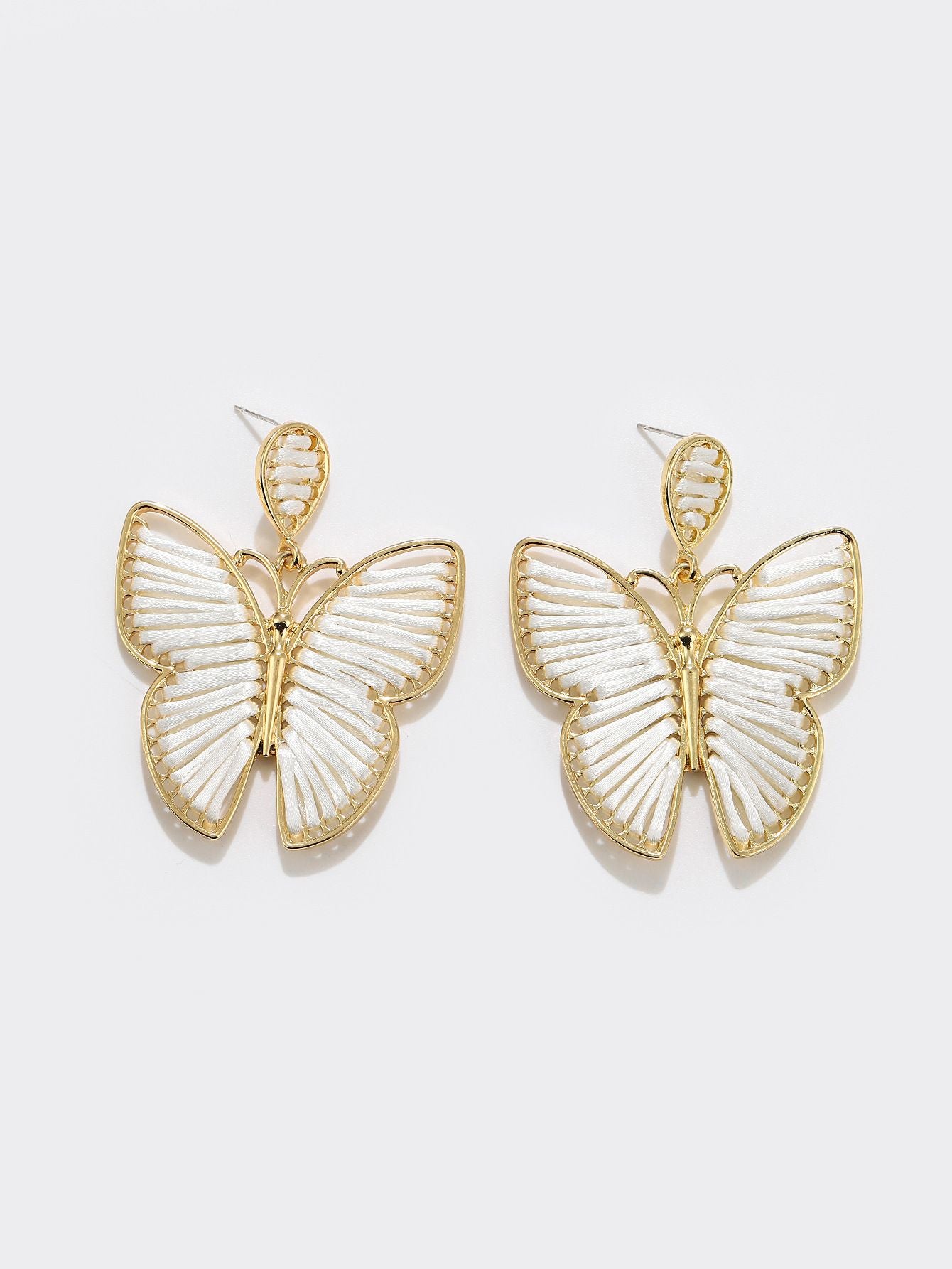 Hand Woven Butterfly Solid Assortment Earrings