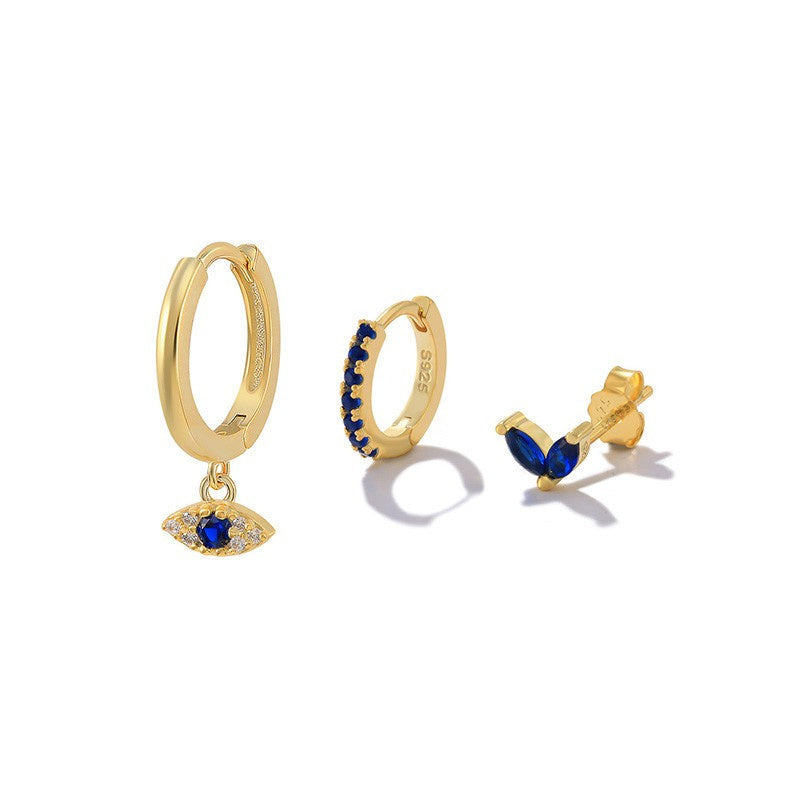 Women's Demon Eye Earring Combination Set
