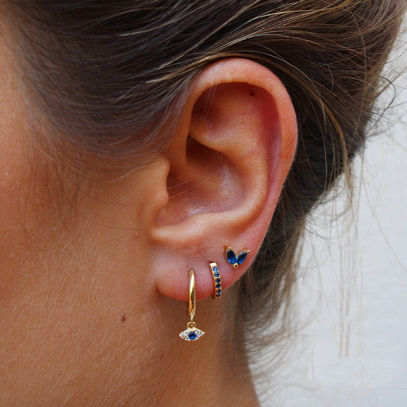 Women's Demon Eye Earring Combination Set