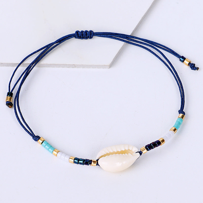 Women's Fashion Shell Bead Woven Bracelet