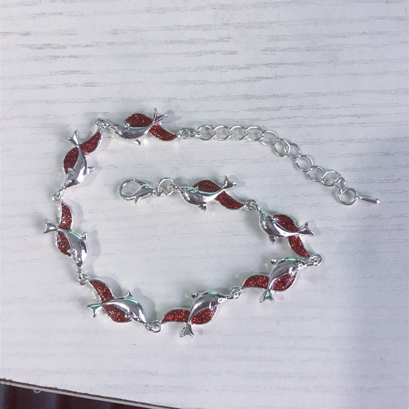 Women's Fashion Dolphin Epoxy Bracelet