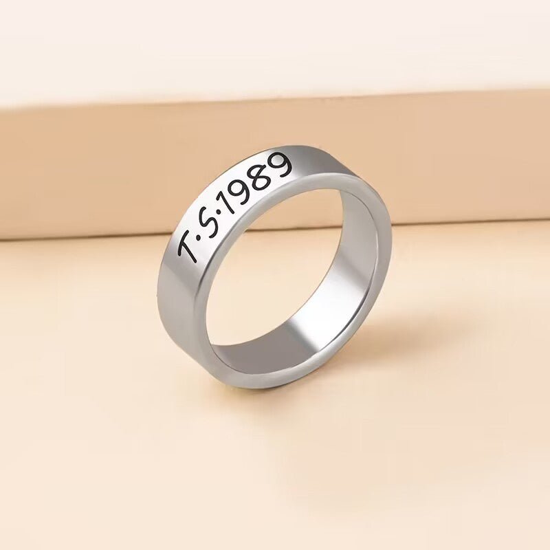 1989 Stainless Steel Women's Ring