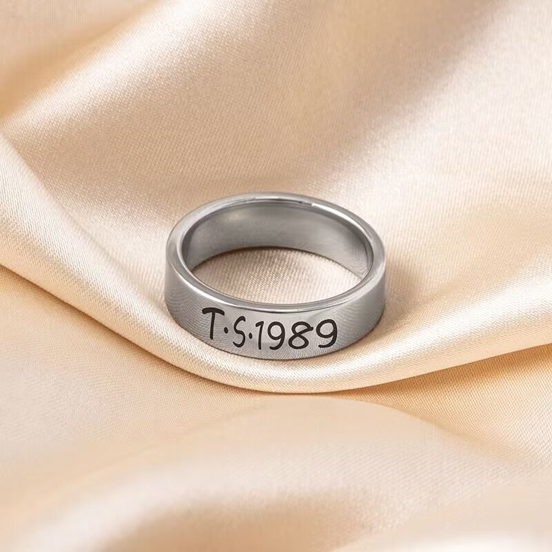 1989 Stainless Steel Women's Ring