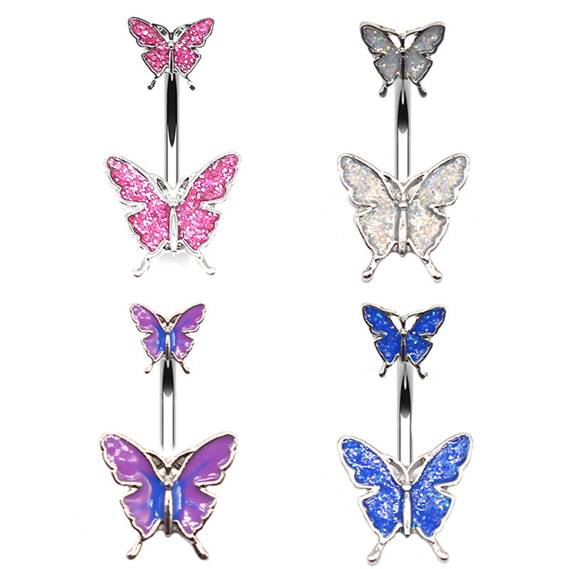 Creative Butterfly Navel Stud Dance Human Body Piercing Accessories