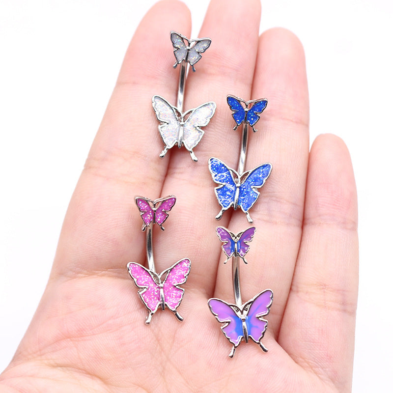 Creative Butterfly Navel Stud Dance Human Body Piercing Accessories