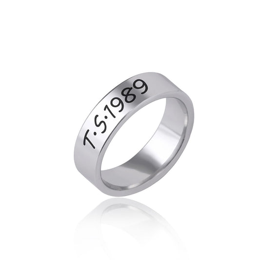 1989 Stainless Steel Women's Ring