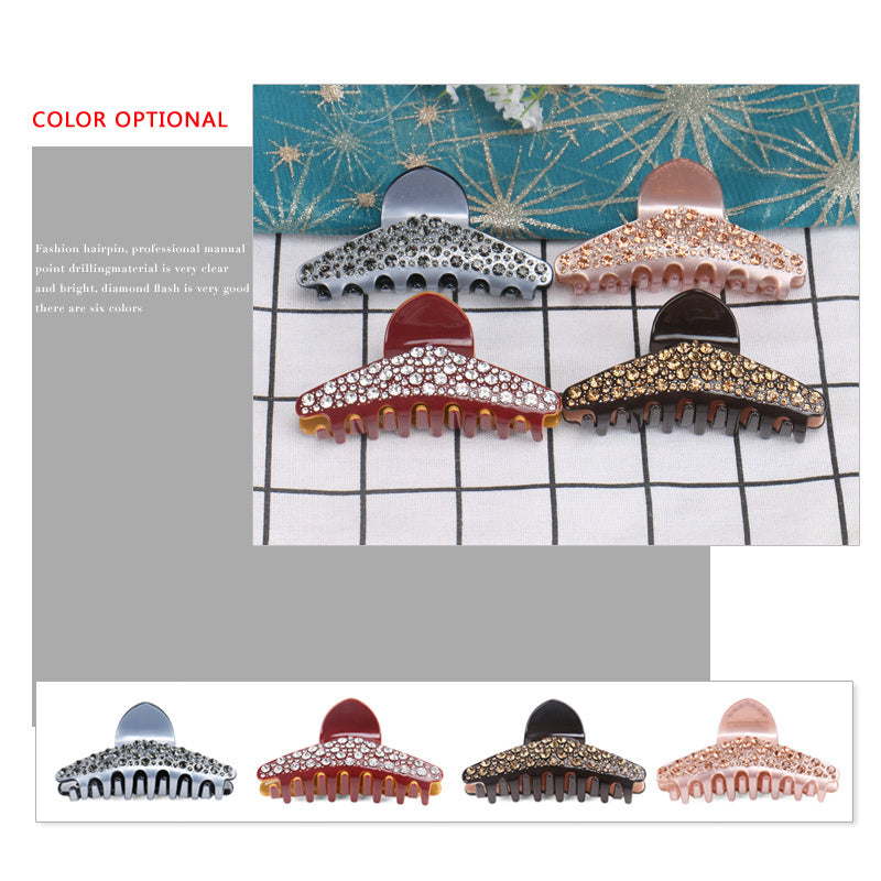 European And American Luxury Headdress Full Diamond Large