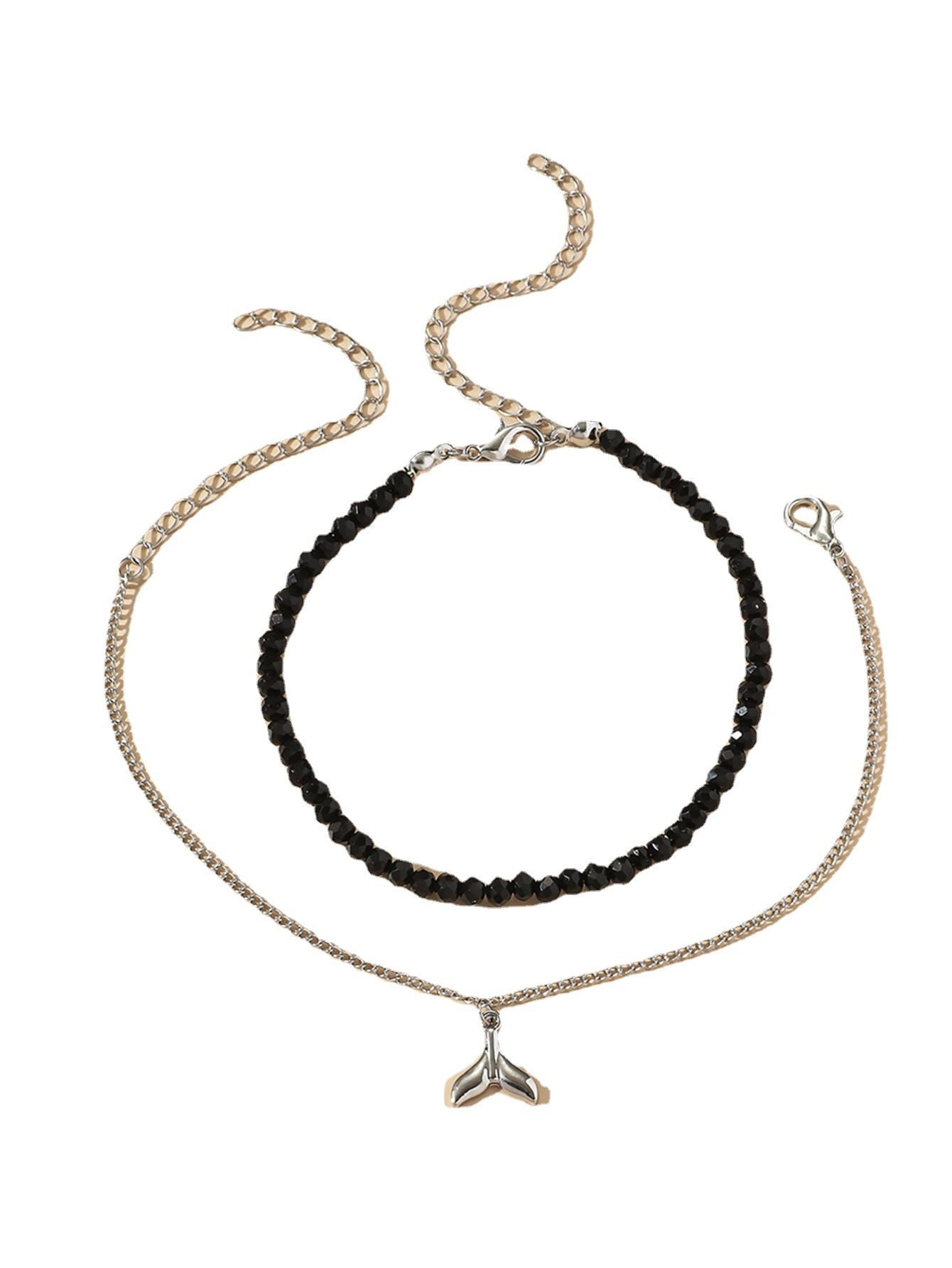 Women's Multi-layer Metal Chain Fishtail Pendant