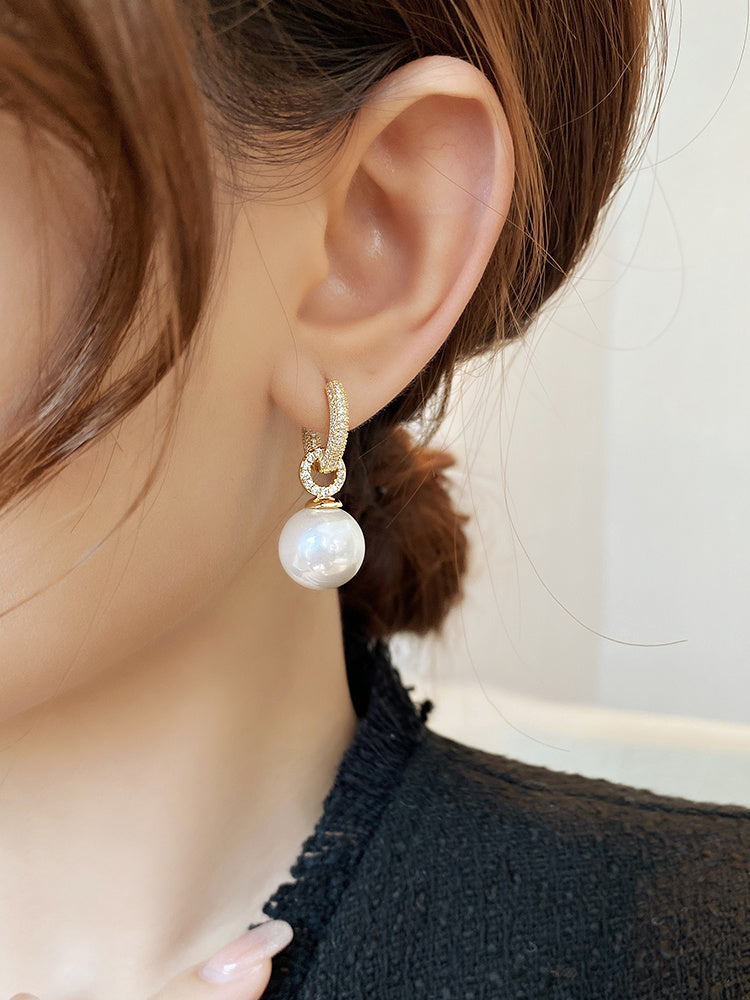 Women's High-end Trendy Niche Design Pearl Earrings