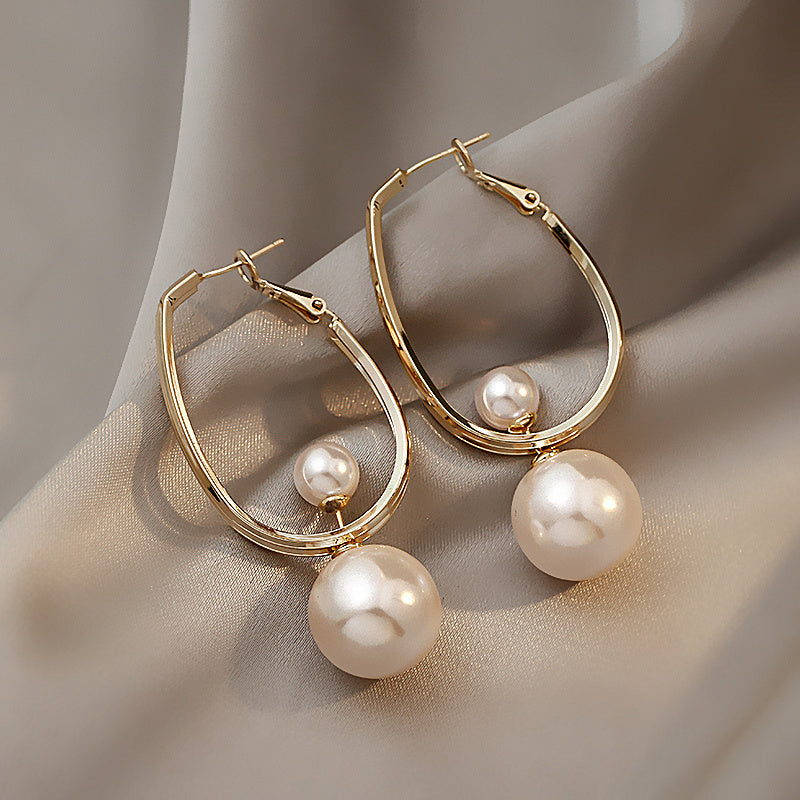Women's High-end Trendy Niche Design Pearl Earrings