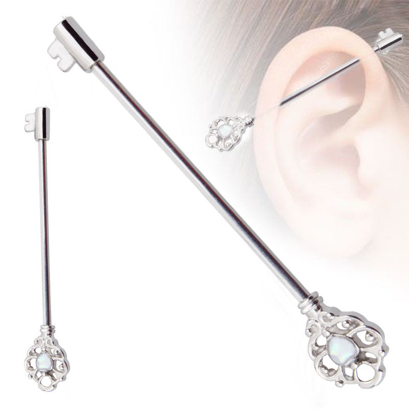 Unique Key Aobaoshi Industrial Barbell Ear Studs