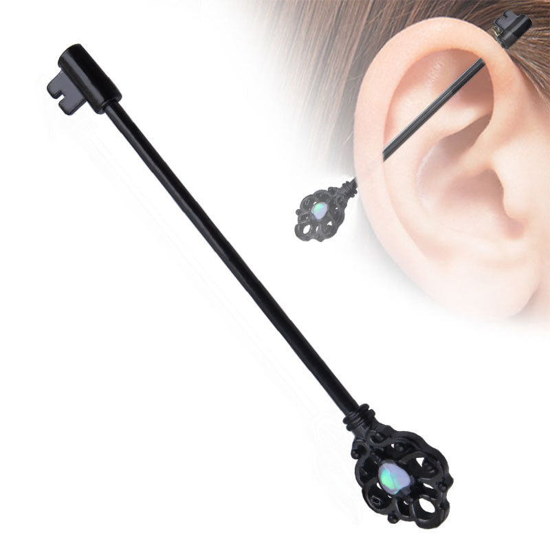 Unique Key Aobaoshi Industrial Barbell Ear Studs