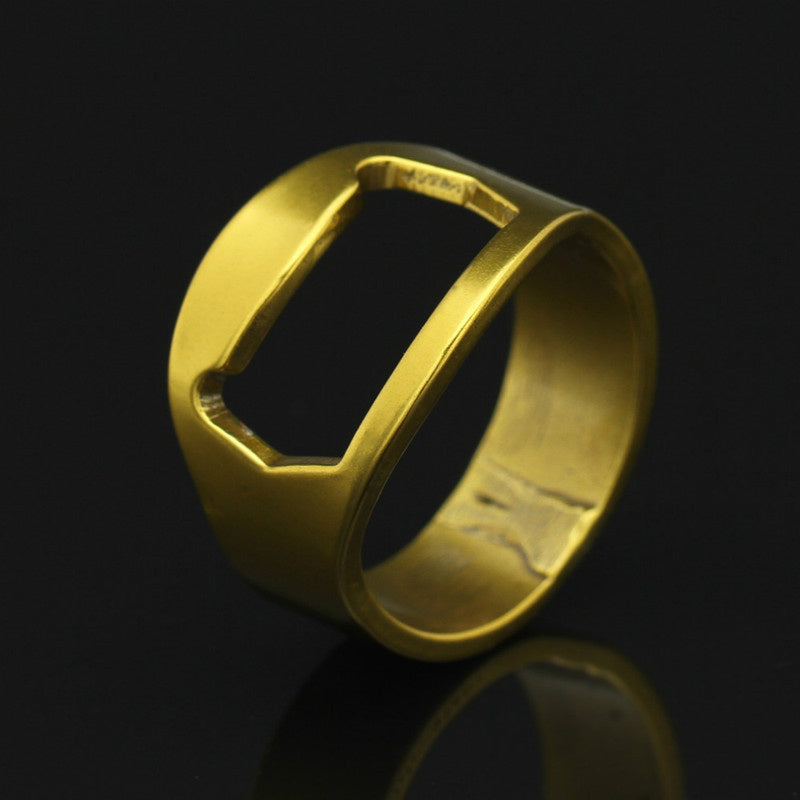 Stainless Steel Creative Bottle Opener Ring