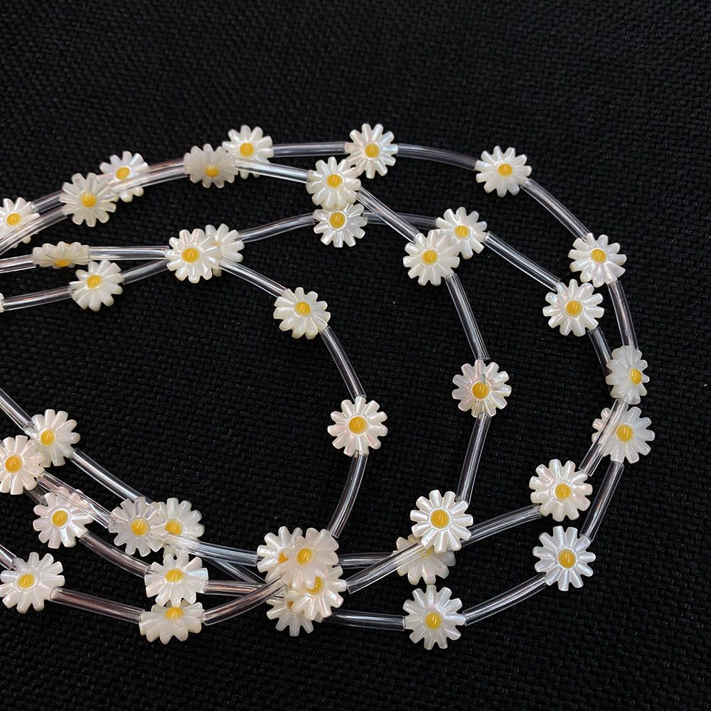 Natural Shell Small Daisy Loose Beads