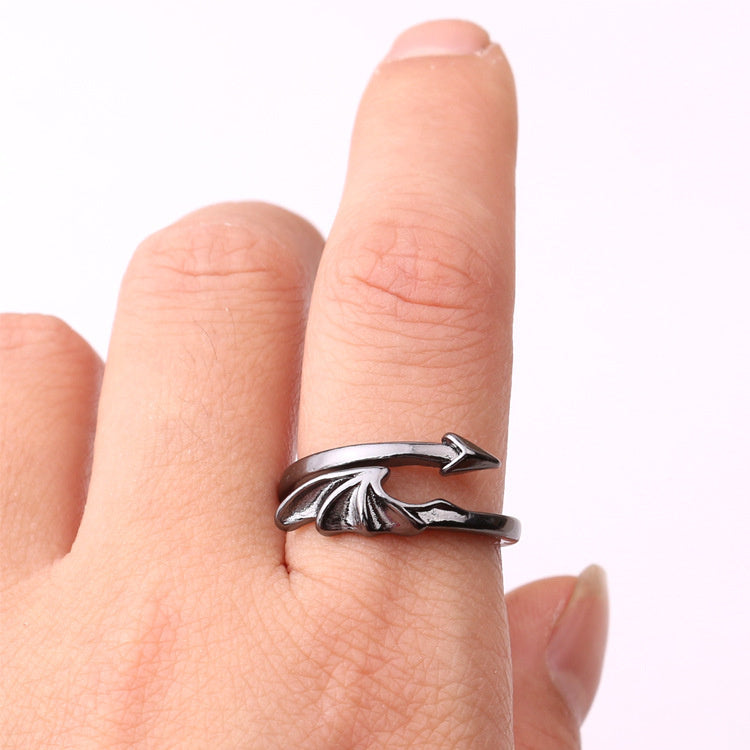 Men's And Women's Angel Wings Open Ring