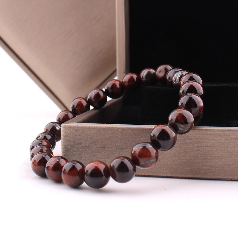 Men And Women Fashion Simple Natural Tiger Eye Bracelet