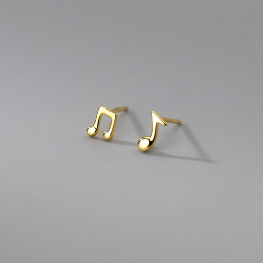 S925 Silver Stud Earrings Personalized Notes