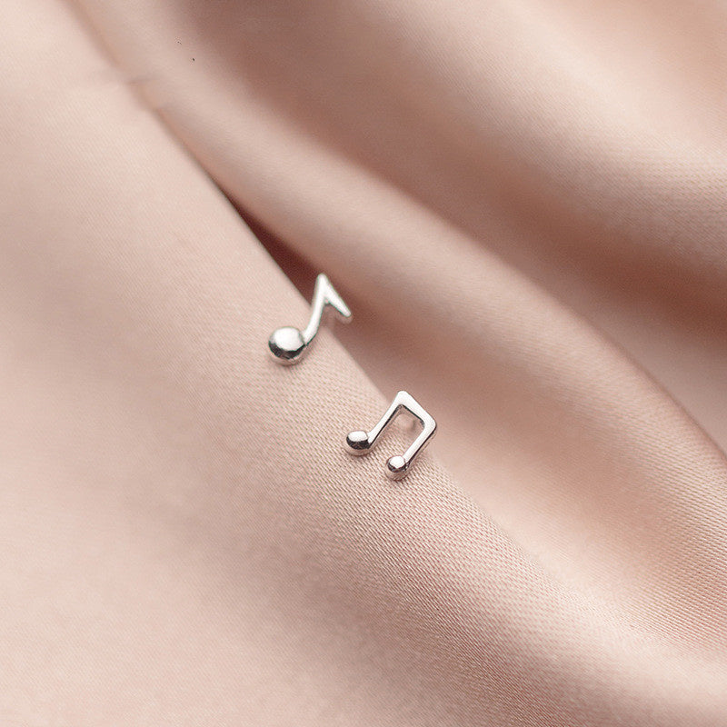 S925 Silver Stud Earrings Personalized Notes