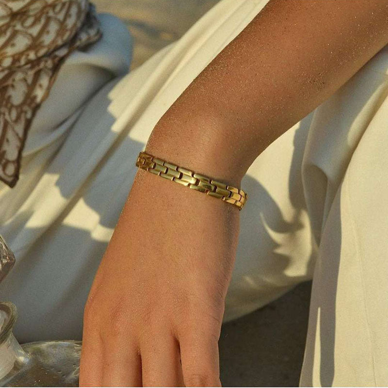 Watch Strap Gold Plated Titanium Steel Bracelet Stainless Steel