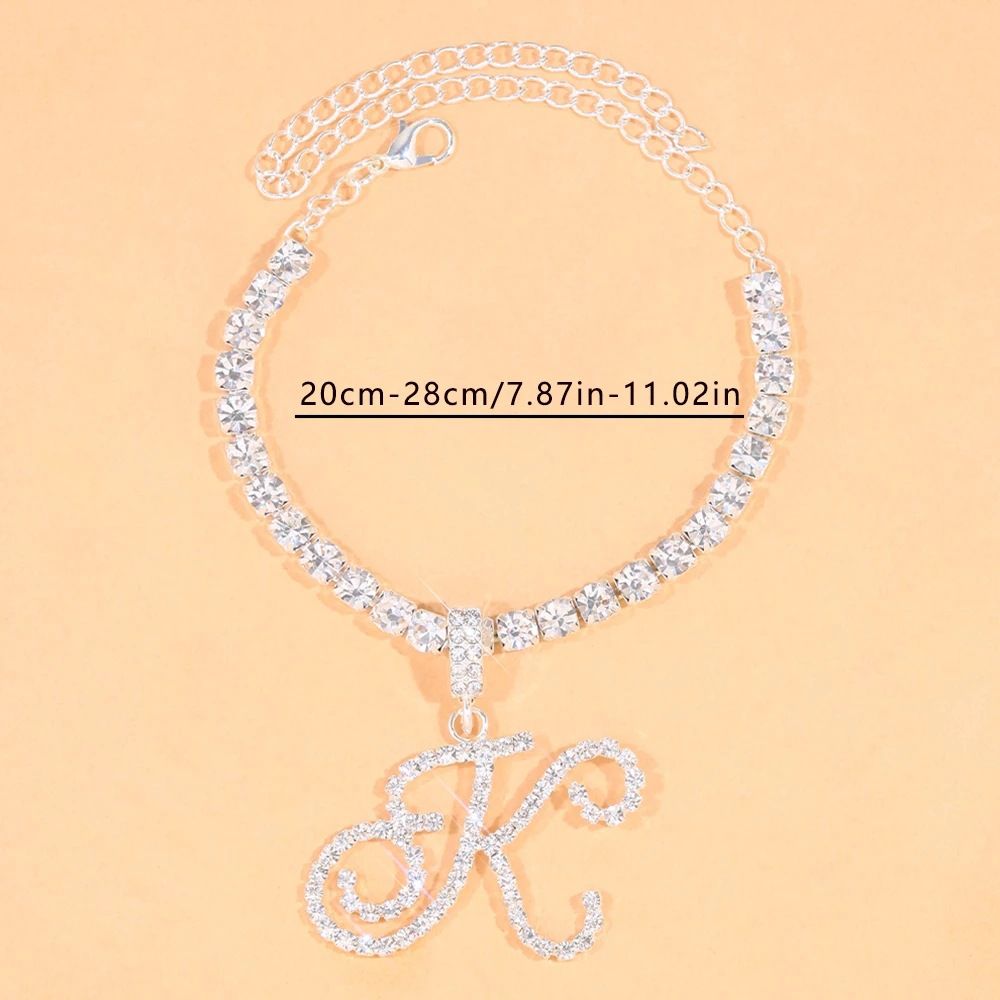 New Hip Hop Style Letter Fashion Simple Beach Shiny Rhinestone Foot Ornaments