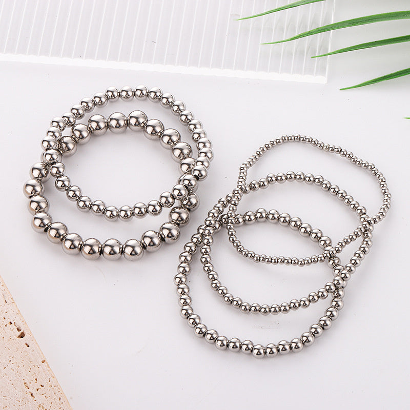 Fashion Stainless Steel Bead Bracelet