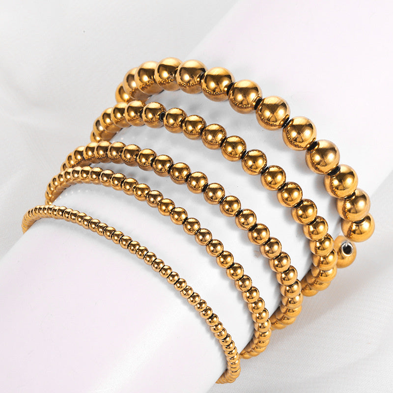 Fashion Stainless Steel Bead Bracelet