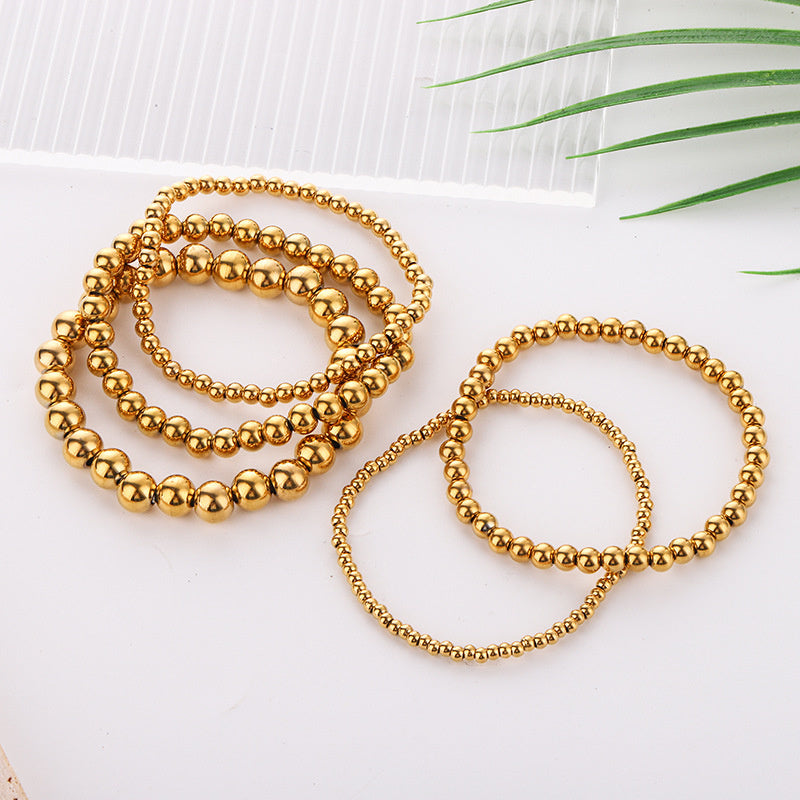Fashion Stainless Steel Bead Bracelet