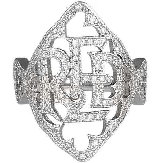 Women's Light Luxury Diamond Ring Adjustable