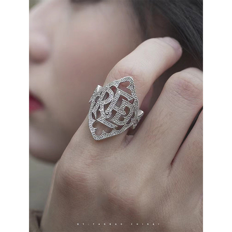 Women's Light Luxury Diamond Ring Adjustable