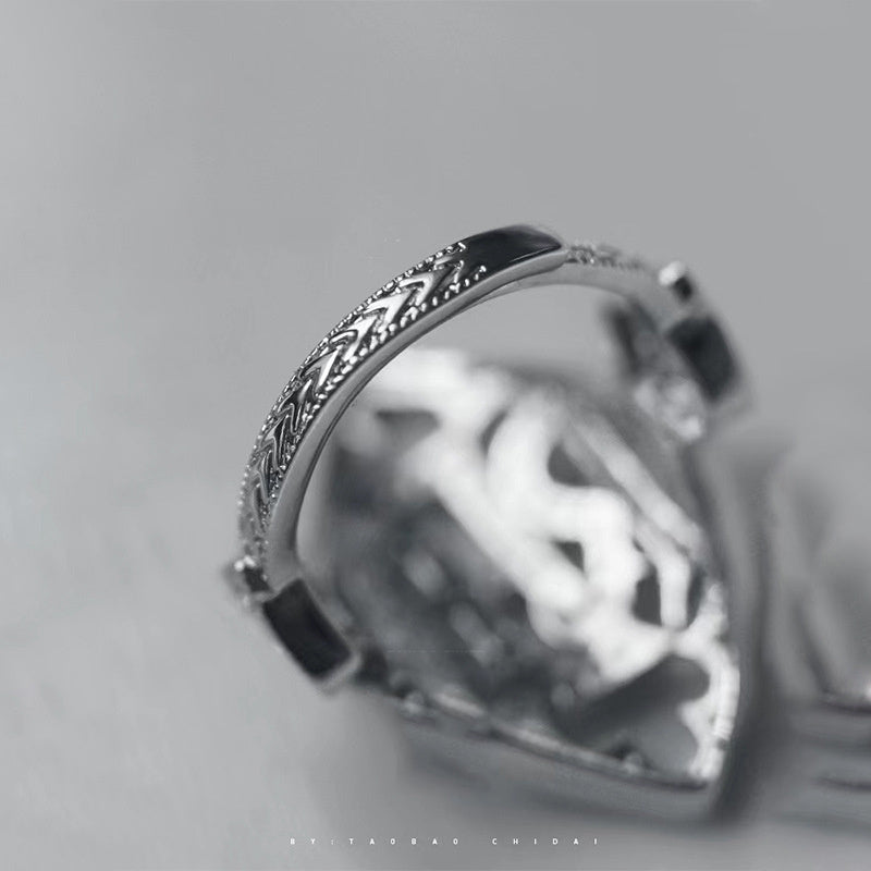 Women's Light Luxury Diamond Ring Adjustable