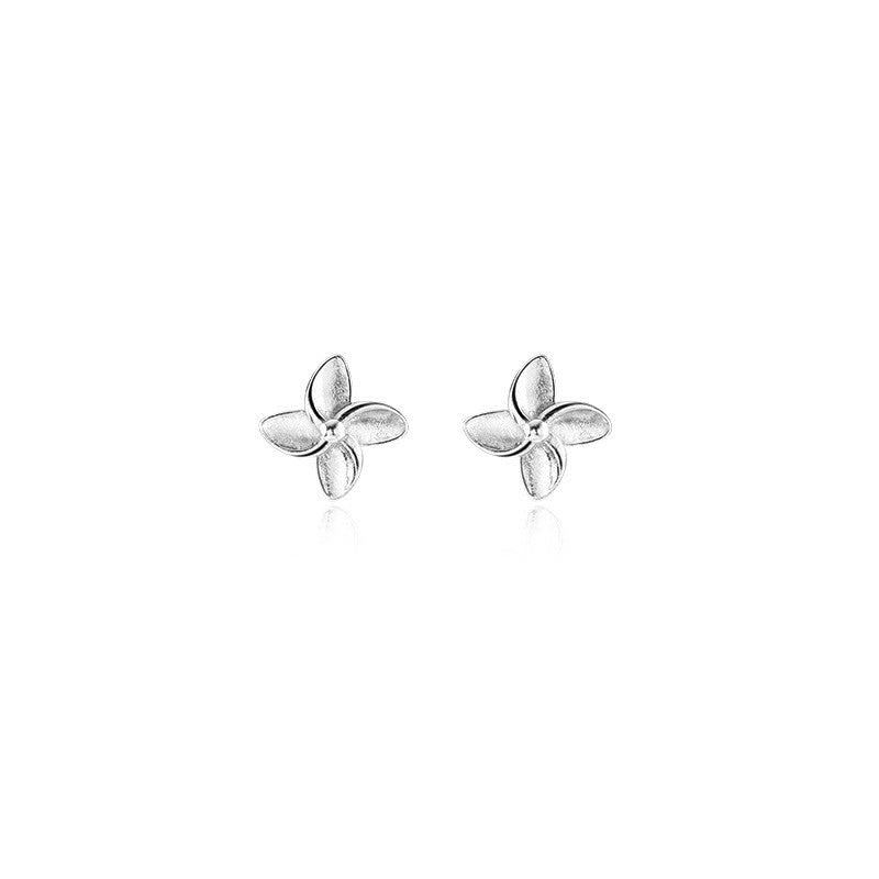 S925 Sterling Silver Plating Lucky Grass Earrings