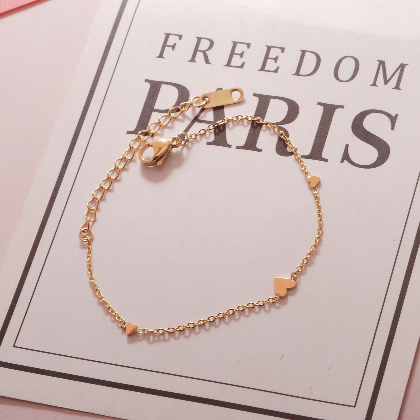 Women's Korean-style Simple Fashion Love Chain Bracelet